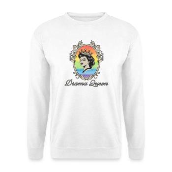 Drama Queen Regenbogenkrone - Unisex Pullover - Weiß - Vorne