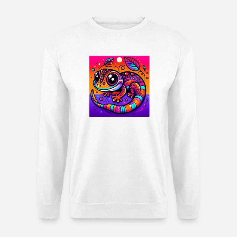 Gecko - Unisex Pullover - Weiß