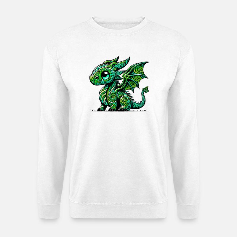 Drache - Unisex Pullover - Weiß