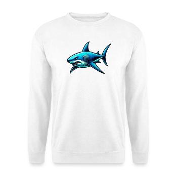 Requin - Sweat-shirt Unisexe - blanc - Devant