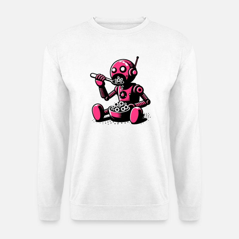 Martian Extraterrestrial Alien Robot - Unisex Sweatshirt - white