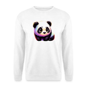 Panda - Unisex Pullover - Weiß - Vorne