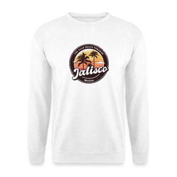 Design de coucher de soleil avec palmiers de - Sweat-shirt Unisexe - blanc - Devant