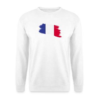 Frankreich - Unisex Pullover - Weiß - Vorne