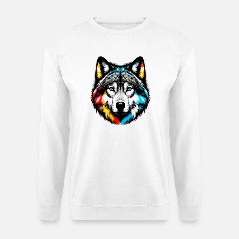 Wolf - Unisex Sweatshirt - white