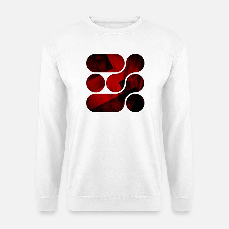 OCHOOO - Dunkelrot - Unisex Pullover - Weiß