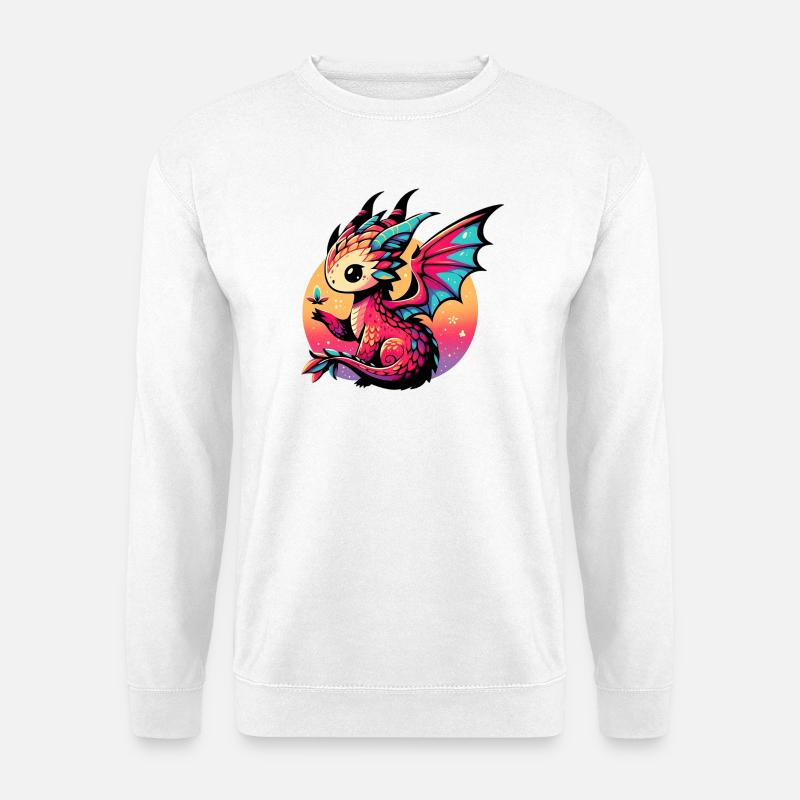 Dragon - Sweat-shirt Unisexe - blanc