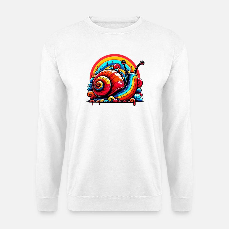 Schnecke - Unisex Pullover - Weiß