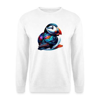 Papageitaucher - Unisex Pullover - Weiß - Vorne