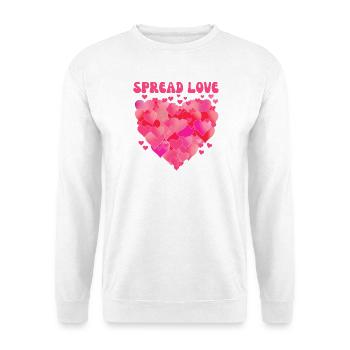 Liebe verbreiten - Unisex Pullover - Weiß - Vorne