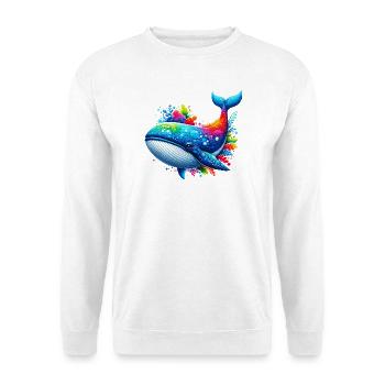 Baleine - Sweat-shirt Unisexe - blanc - Devant