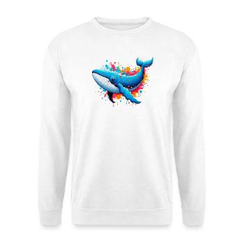 Wal - Unisex Pullover - Weiß - Vorne