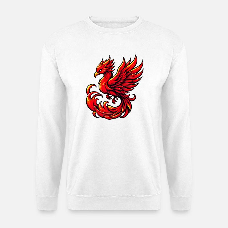 Red Phoenix - Unisex Sweatshirt - white
