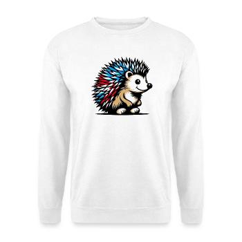 Hérisson - Sweat-shirt Unisexe - blanc - Devant
