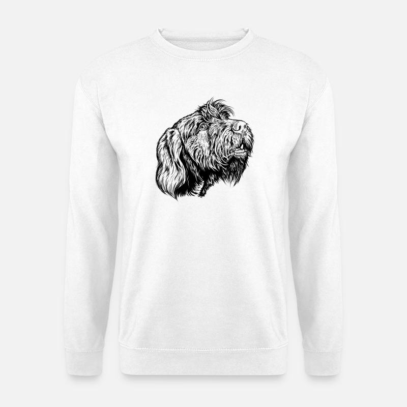 Pudelpointer joins in the conversation - Unisex Sweatshirt - white