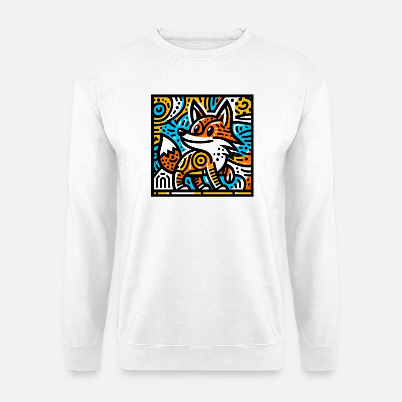 Fuchs - Unisex Pullover - Weiß
