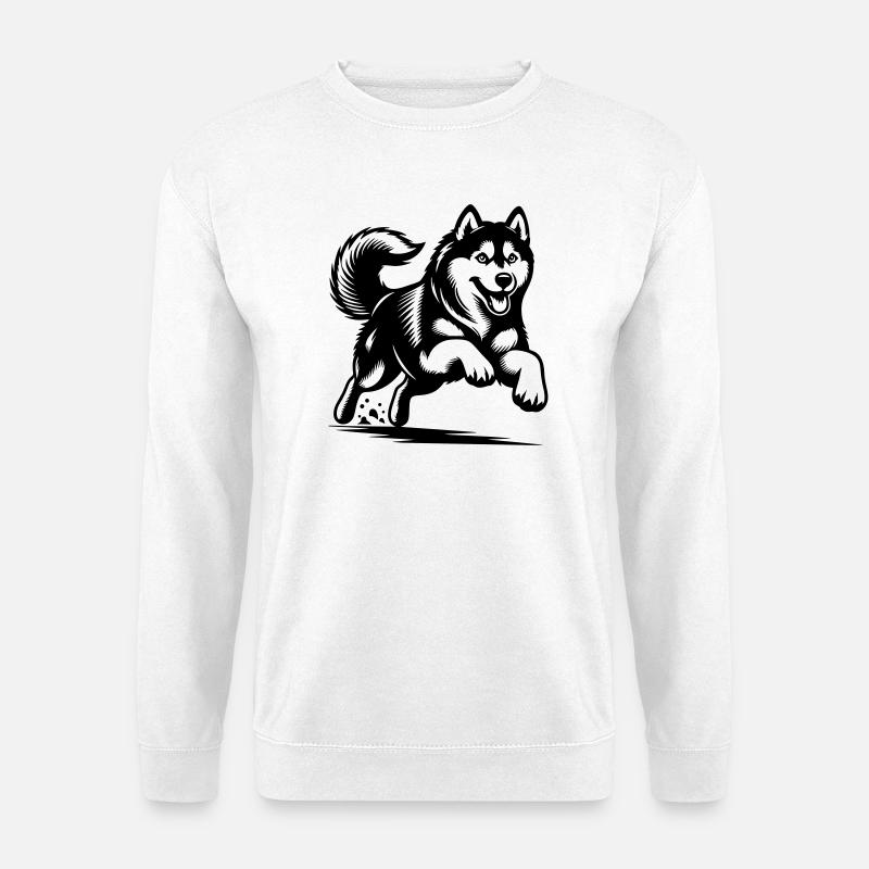 Siberian Husky - Unisex Sweatshirt - white