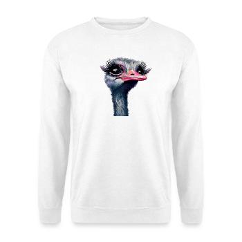 Ostrich Makeup - Unisex Sweatshirt - white - Front