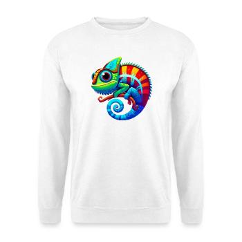 Caméléon - Sweat-shirt Unisexe - blanc - Devant