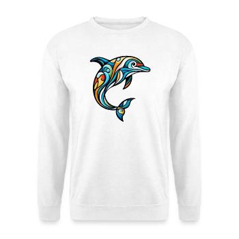 Dolphin - Unisex Sweatshirt - white - Front
