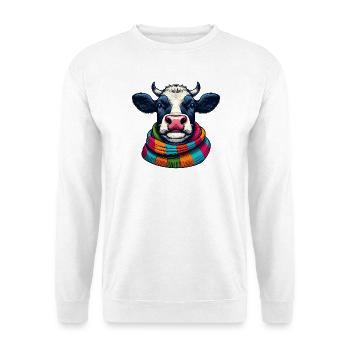 Vache - Sweat-shirt Unisexe - blanc - Devant