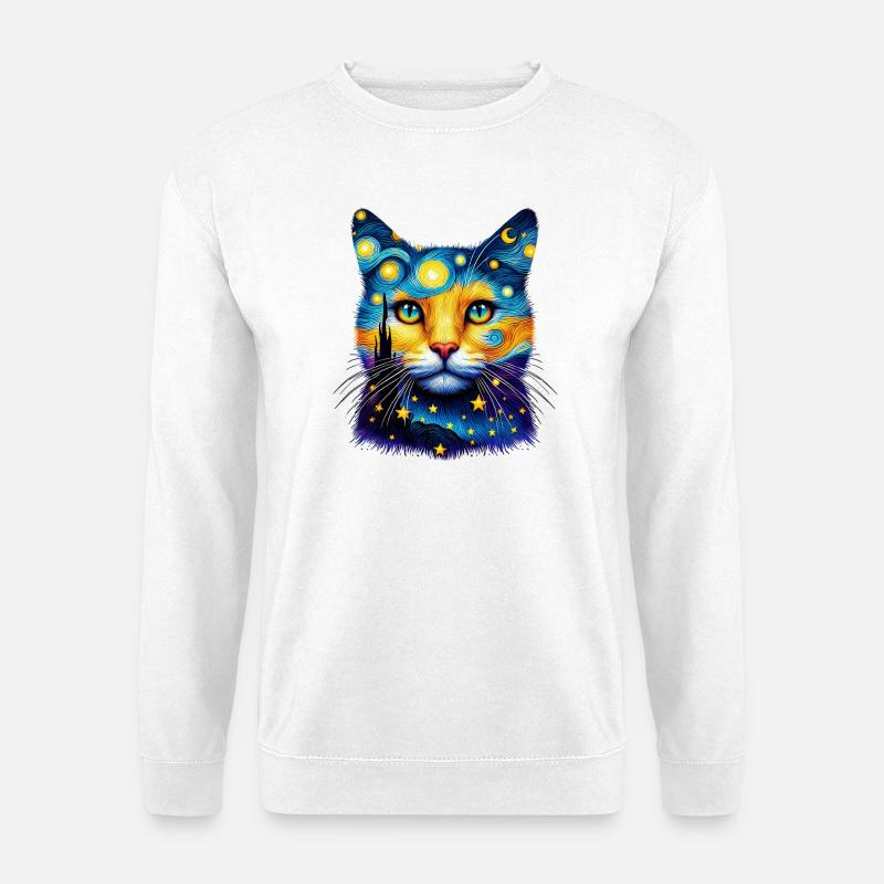 Katze - Unisex Pullover - Weiß