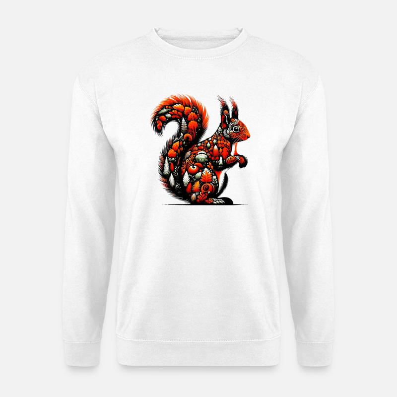 Eichhörnchen - Unisex Pullover - Weiß