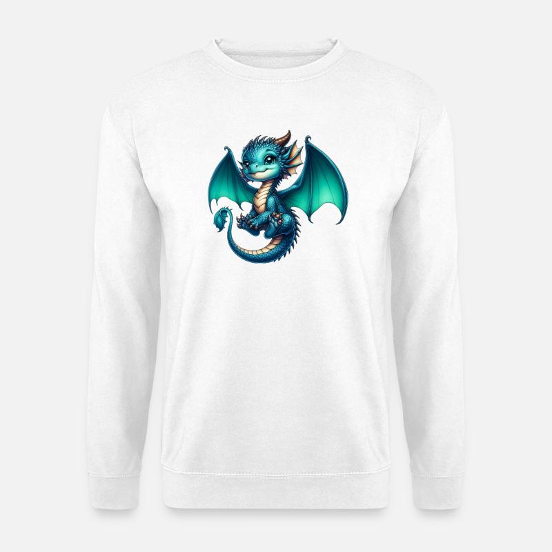 Drache - Unisex Pullover - Weiß