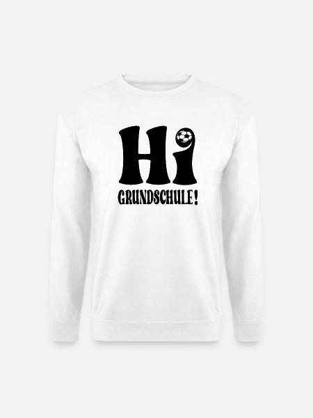 SCHULANFANG GRUNDSCHULE FUßBALL - Unisex Pullover - Weiß