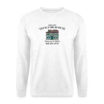 Région des lacs de Mecklembourg, Waren an der Müritz - Sweat-shirt Unisexe - blanc - Devant