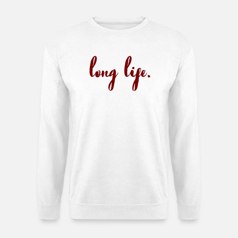 Long Life Script - Unisex Sweatshirt - white