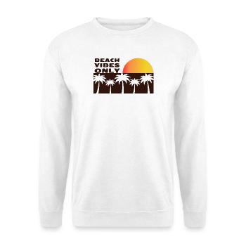 Ambiance de plage uniquement - Sweat-shirt Unisexe - blanc - Devant