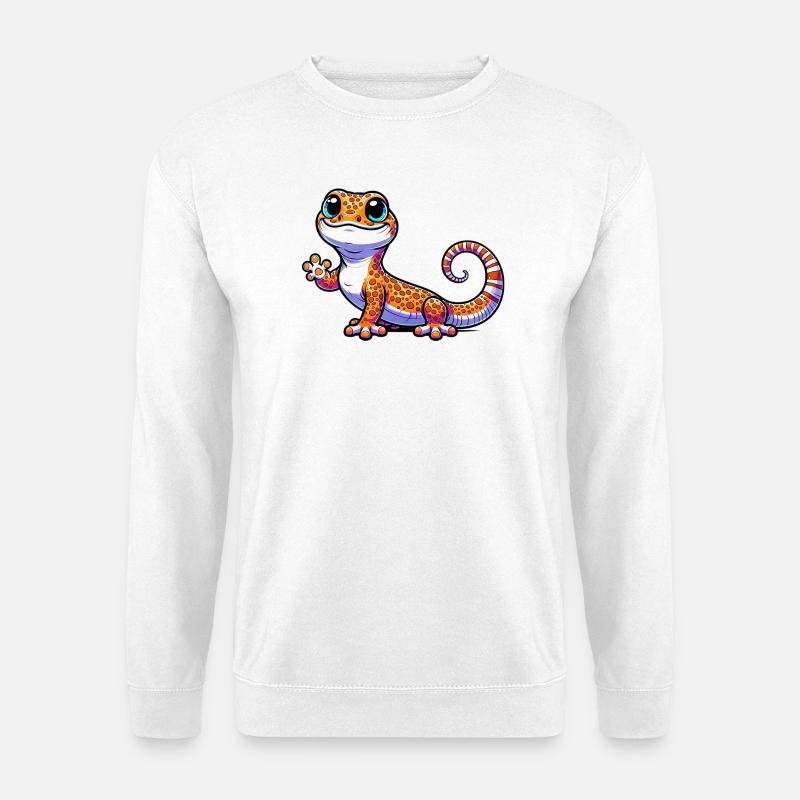Gecko - Unisex Pullover - Weiß