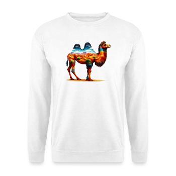 Chameau - Sweat-shirt Unisexe - blanc - Devant