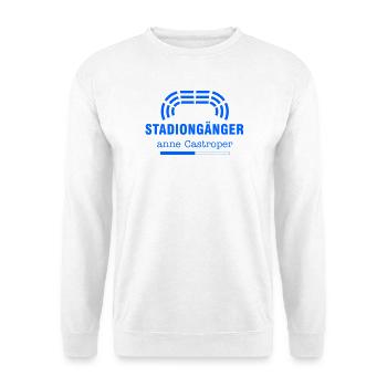 Stadiongänger Hoodie Bochum – Anne Castroper - Unisex Pullover - Weiß - Vorne