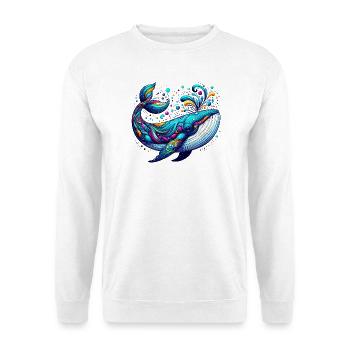 Baleine - Sweat-shirt Unisexe - blanc - Devant