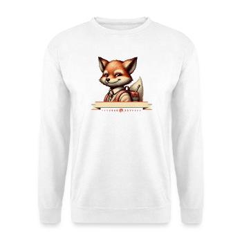 Starting school in style: Fuchs for school beginners - Unisex Sweatshirt - white - Front