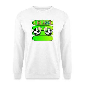 Grundschule 3. Klasse Fußball - Unisex Pullover - Weiß - Vorne