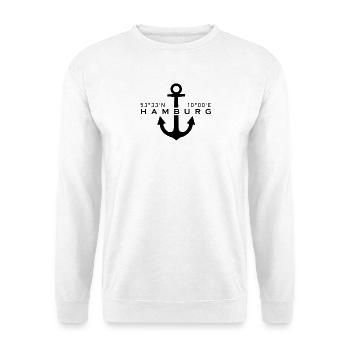 Hamburg - Unisex Pullover - Weiß - Vorne