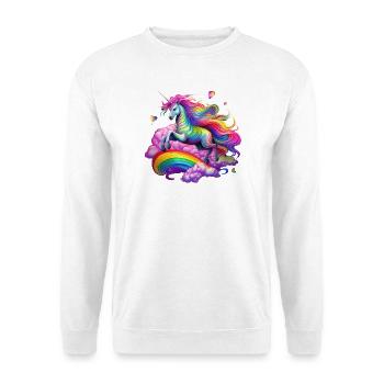 Fairy Rainbow Unicorn - Unisex Sweatshirt - white - Front