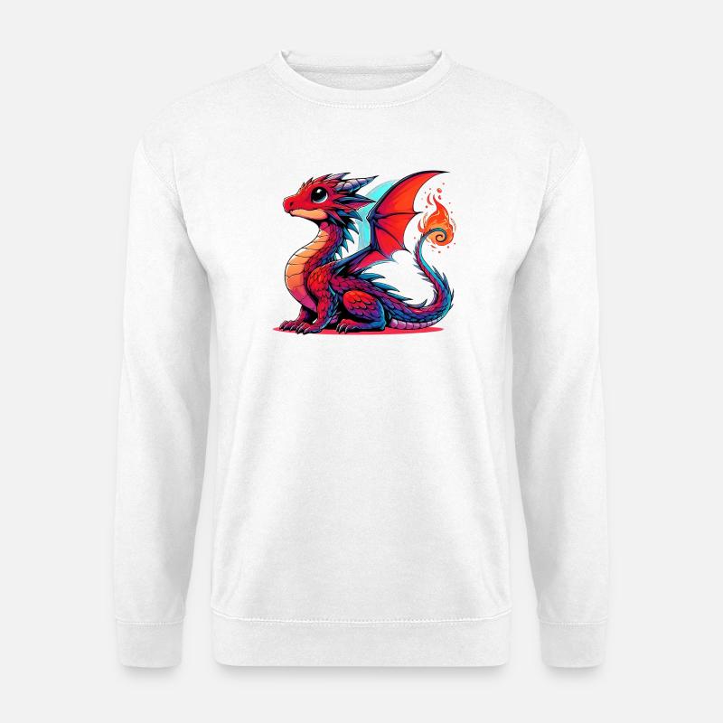 Drache - Unisex Pullover - Weiß