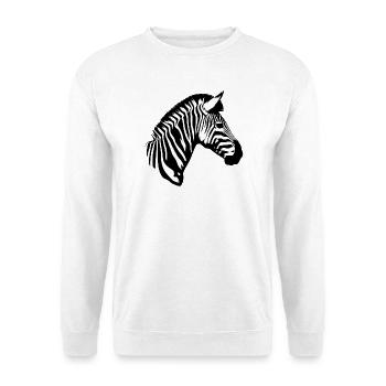 Zebra - Unisex Pullover - Weiß - Vorne