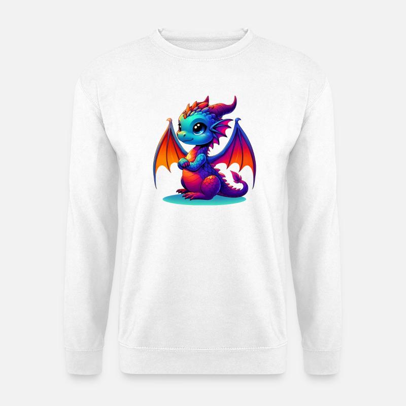 Drache - Unisex Pullover - Weiß