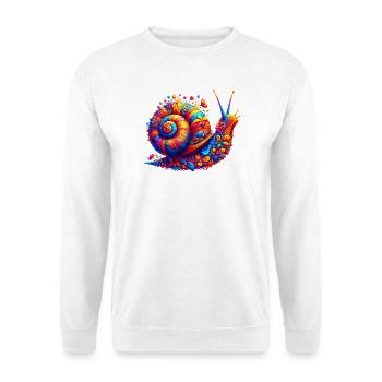 Escargot - Sweat-shirt Unisexe - blanc - Devant