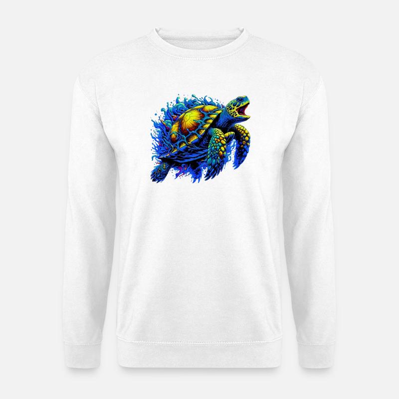 Schildkröte - Unisex Pullover - Weiß