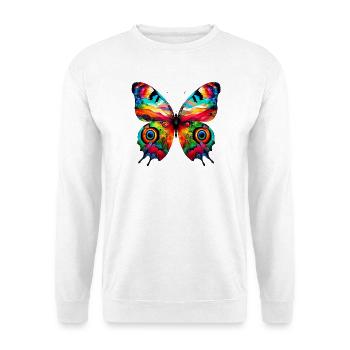 Papillon - Sweat-shirt Unisexe - blanc - Devant