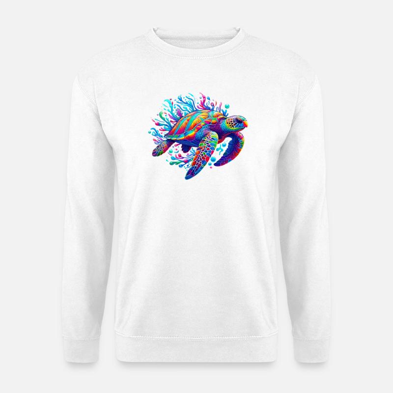 Schildkröte - Unisex Pullover - Weiß