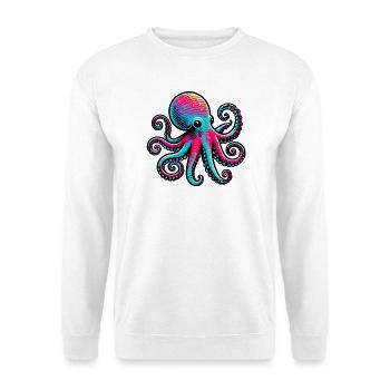 Pieuvre - Sweat-shirt Unisexe - blanc - Devant