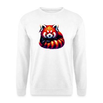 Petit panda - Sweat-shirt Unisexe - blanc - Devant
