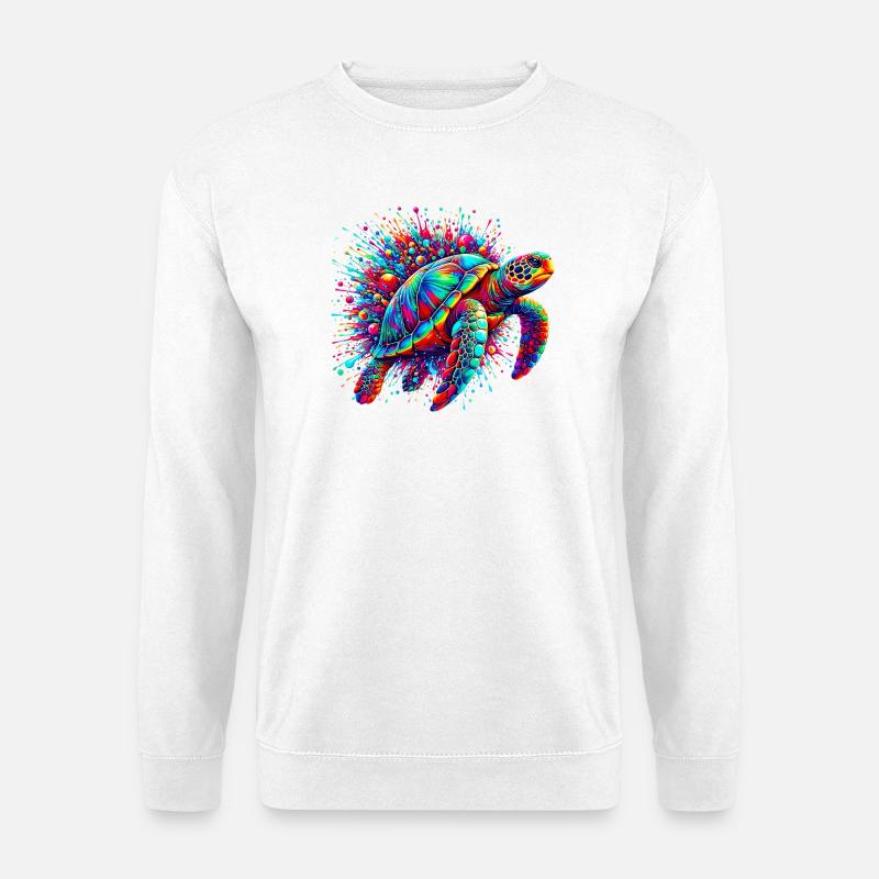 Schildkröte - Unisex Pullover - Weiß